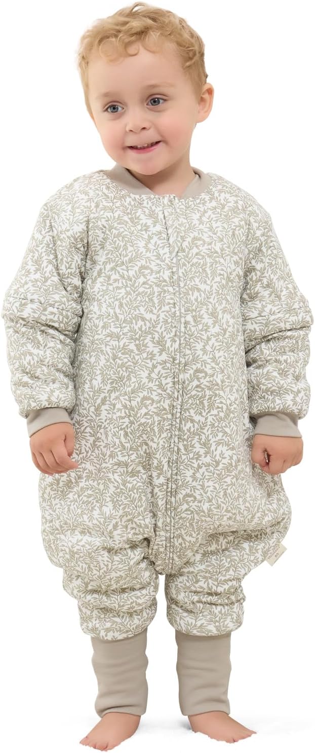 Mosebears Baby Sleep Sack with Legs,Cotton Baby Sleep Sack for Toddler Thicken 2.5 TOG