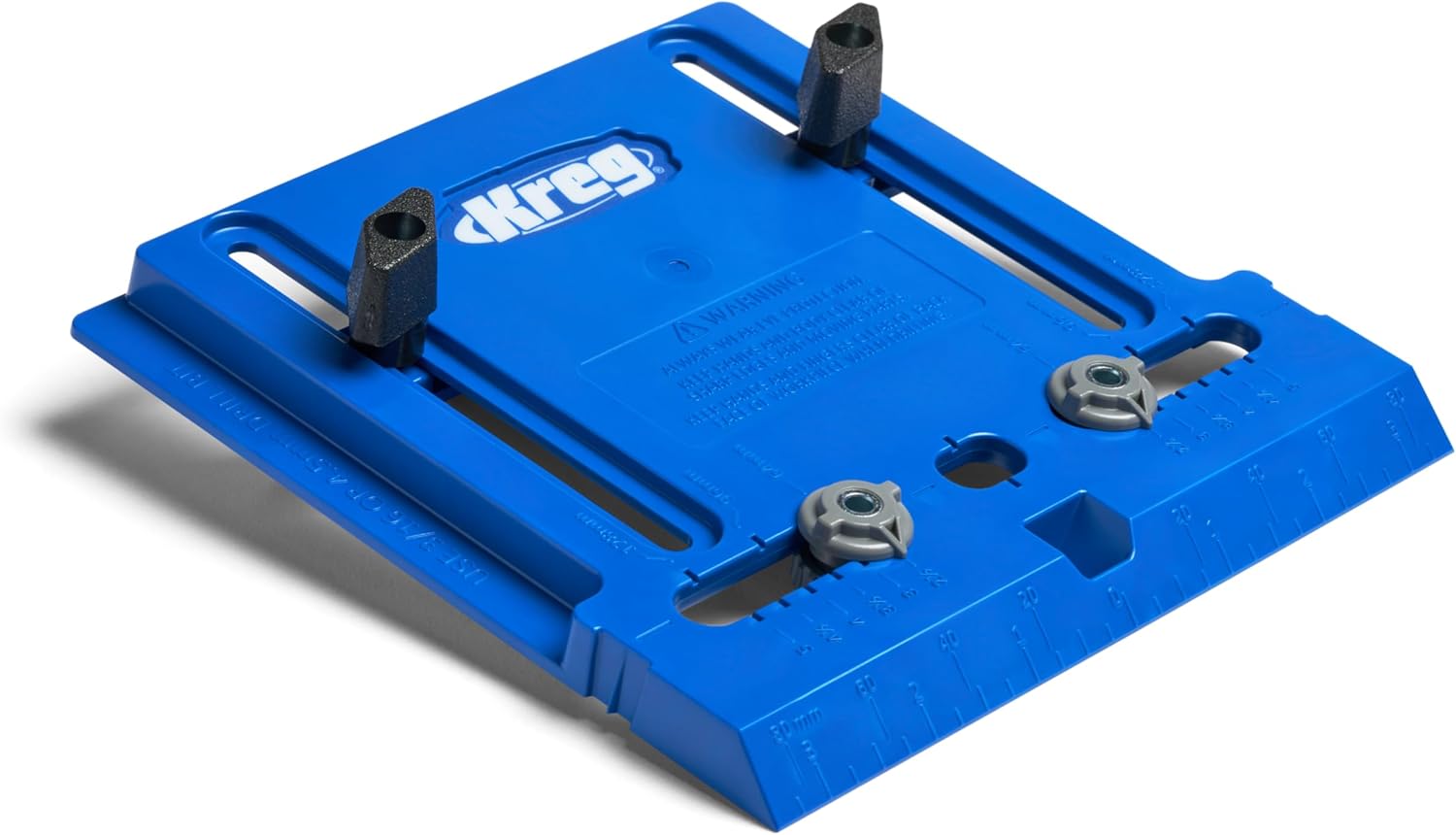 Kreg Cabinet Hardware Jig - Portable Straight Hole Drilling - Precision Drilling Without a Press - Moveable Edge Guide for Accurate Positioning - for Knobs & Small Pulls - KHI-Pull