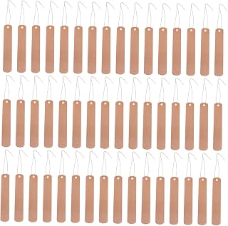 ANDRESLAD 30juegos Etiquetas De Jardinería De Cobre Cuerda Para Plantas Carteles Colgantes Para Macetas y Jardines Color Negro