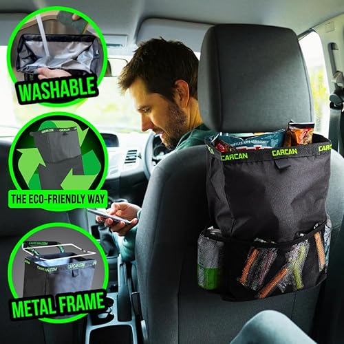 Miniatura 7 de CarCan Paquete de 10 – 20 millones de vendidas – ¡Miles de millones de bolsas de plástico ahorradas y no más basura! 10-1 basura, almacenamiento