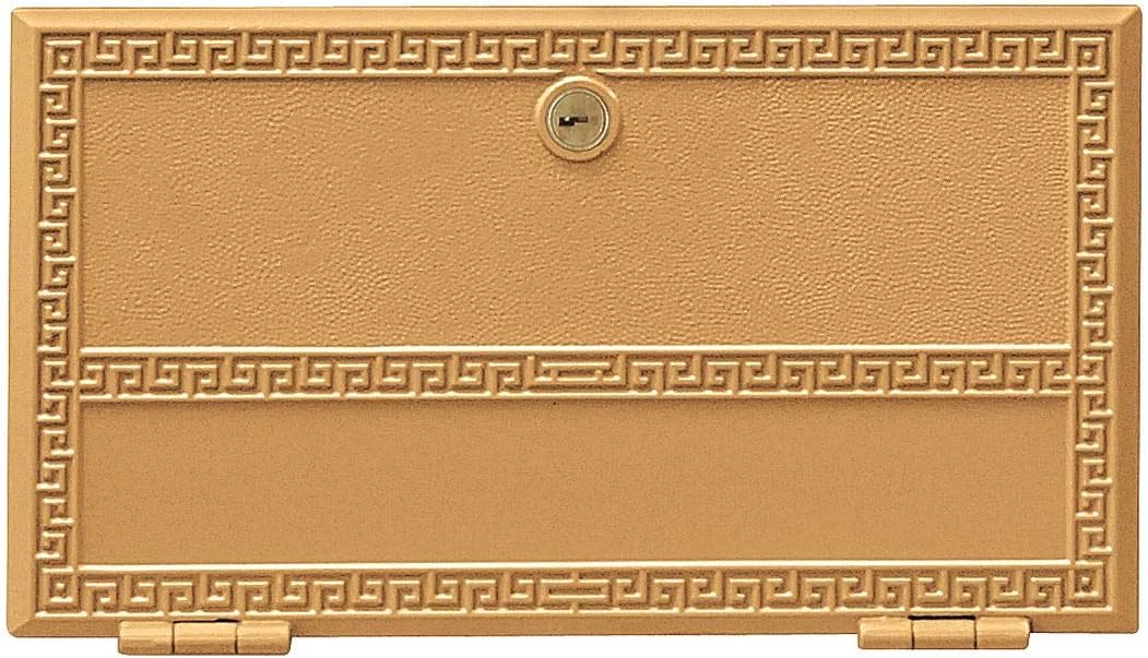 Salsbury Industries 2153 Replacement Door and Lock Number 3 Size for Americana Mailbox with Keys, Brass