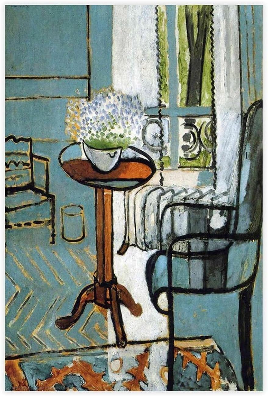 Waeta Rnvzx The Window Henri Matisse Artwork Poster Canvas Wall Art Prints Decor 40x60cm