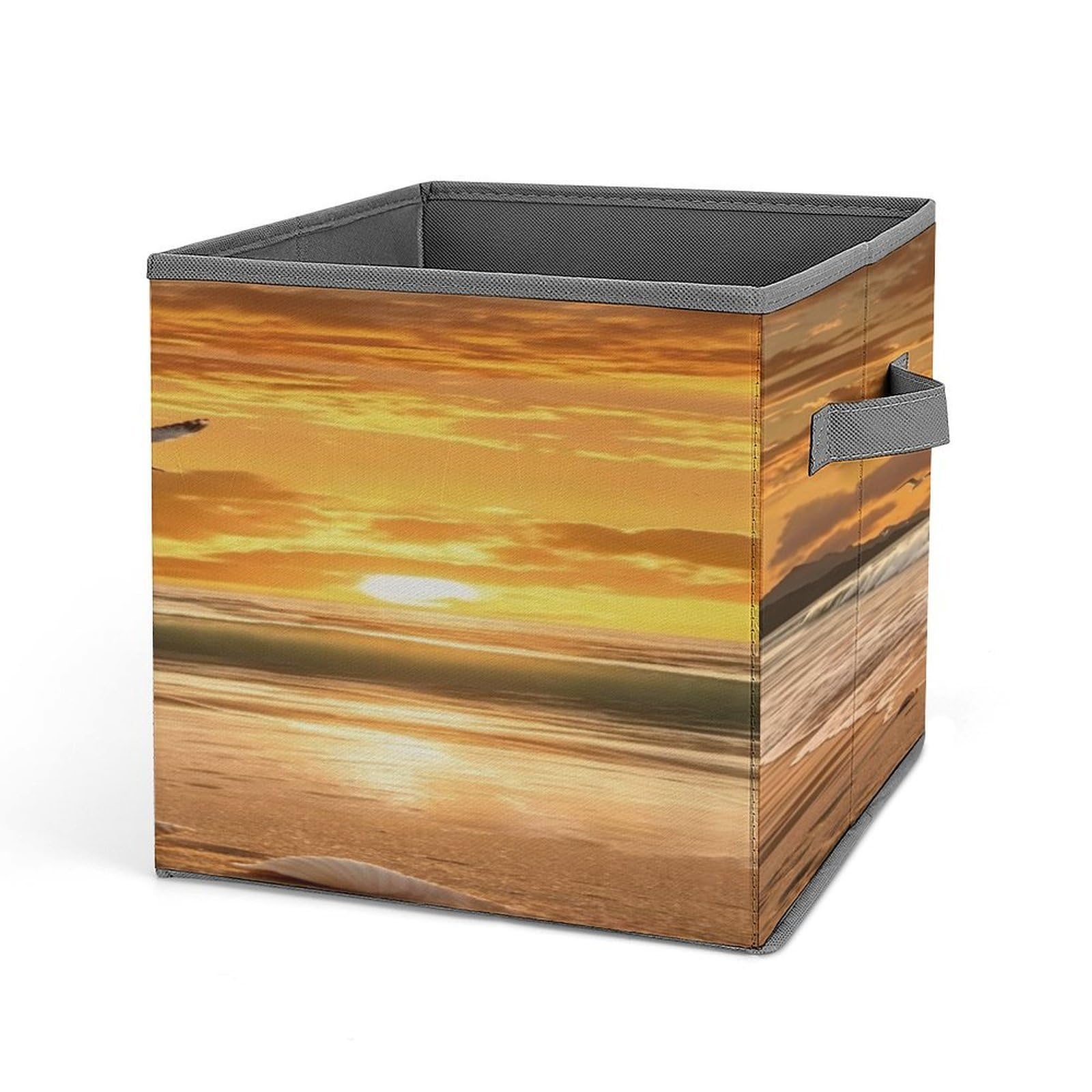 Fekiloot Style Gold Sunset Storage Bins Storage Baskets