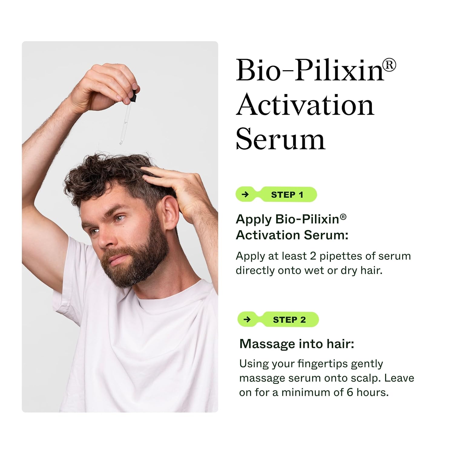 Scandinavian Biolabs Bio-Pilixin® Serum For Men | Helps Reduce Hair Loss Due to Breakage, Help Activate Hair Growth, Stem Cell Technology, Drug-Free Daily Use, Clinically Tested, 100 mL/ 3.4 Oz - Image 3