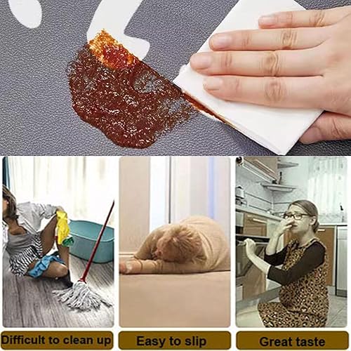 Miniatura 5 de Tapete de cocina, antideslizante, tapete de escritorio cómodo de pie, impermeable, antideslizante, alfombras de cocina absorbentes para cocina,