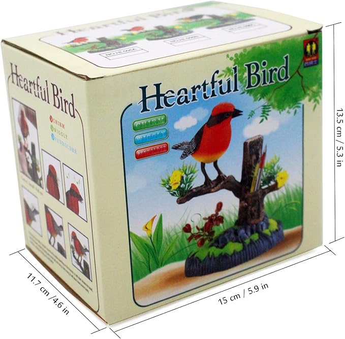 Juguete Electrónico Pájaro Tipmant Decorativo Rojo miniatura 3