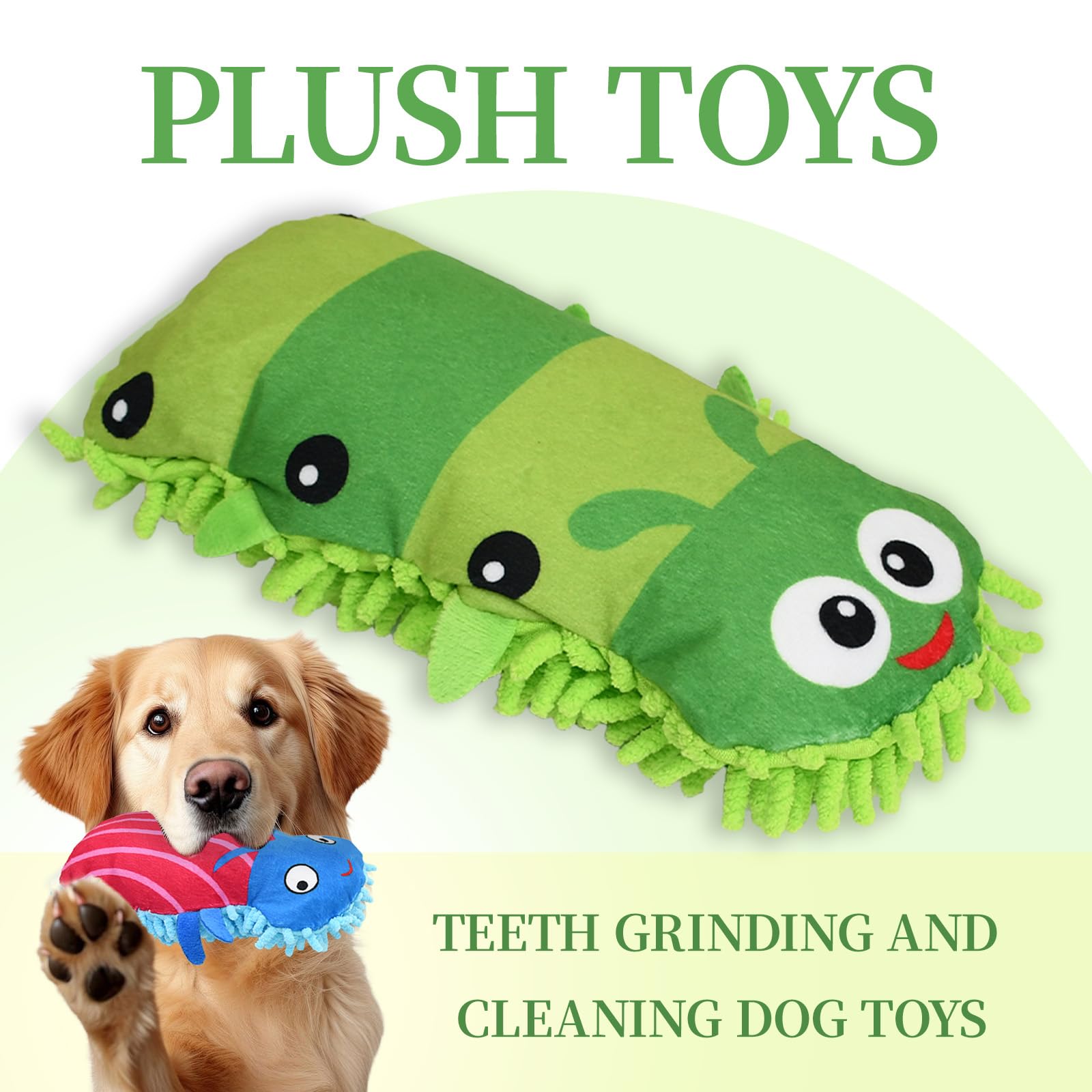Godneei 2Pcs Interactive Dog Toys Indestructible, Sturdy Dog Chew Toys, Squeaky Dog Toy with Sounding Ball - Image 2