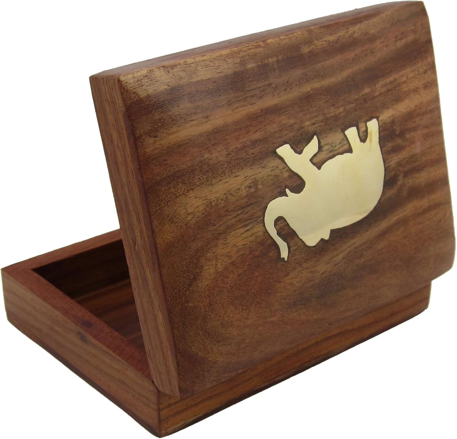 Playing Card Deck Case Holder Wood Box India Decor- Handcrafted Unique Gifts