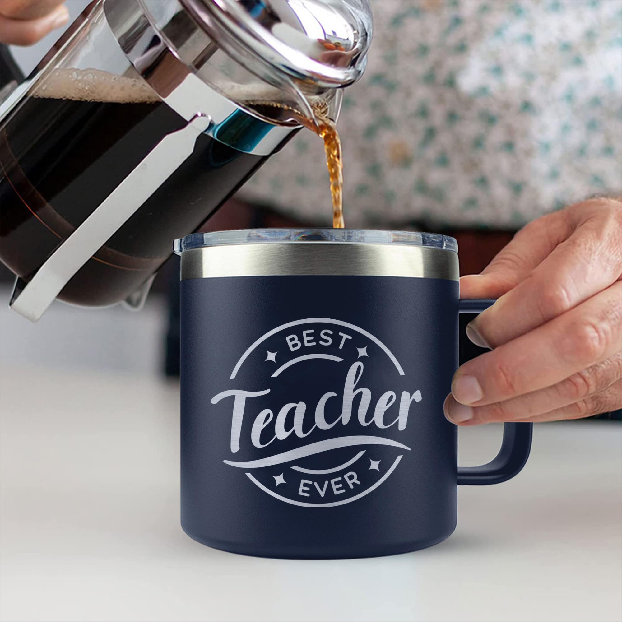 Teacher Appreciation Geschenk-Set – 590 Ml Edelstahl Tumbler Mit Deckel, Strohhalm & Anhänger