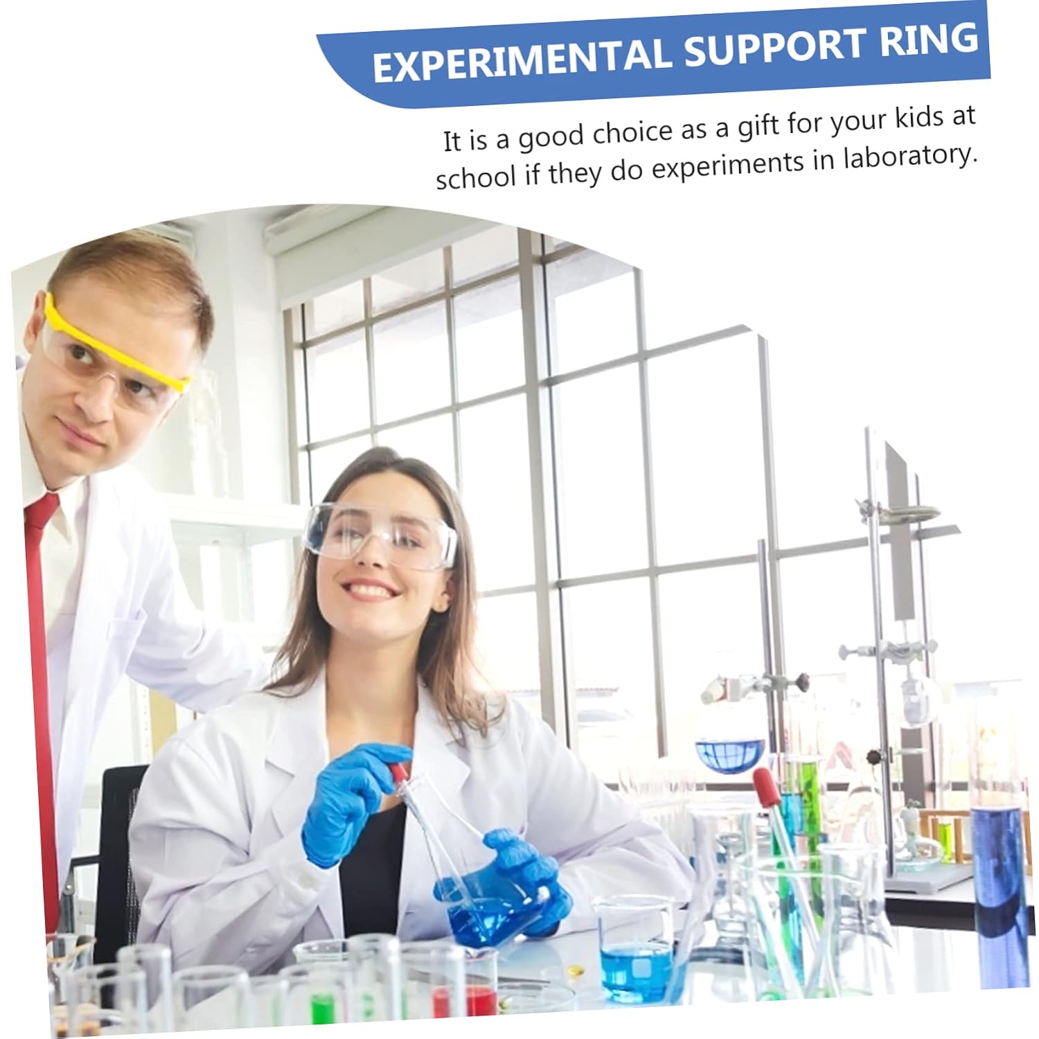 2pcs Iron Labs Support Rings Beaker Support Retort Ring Hoop Experiment