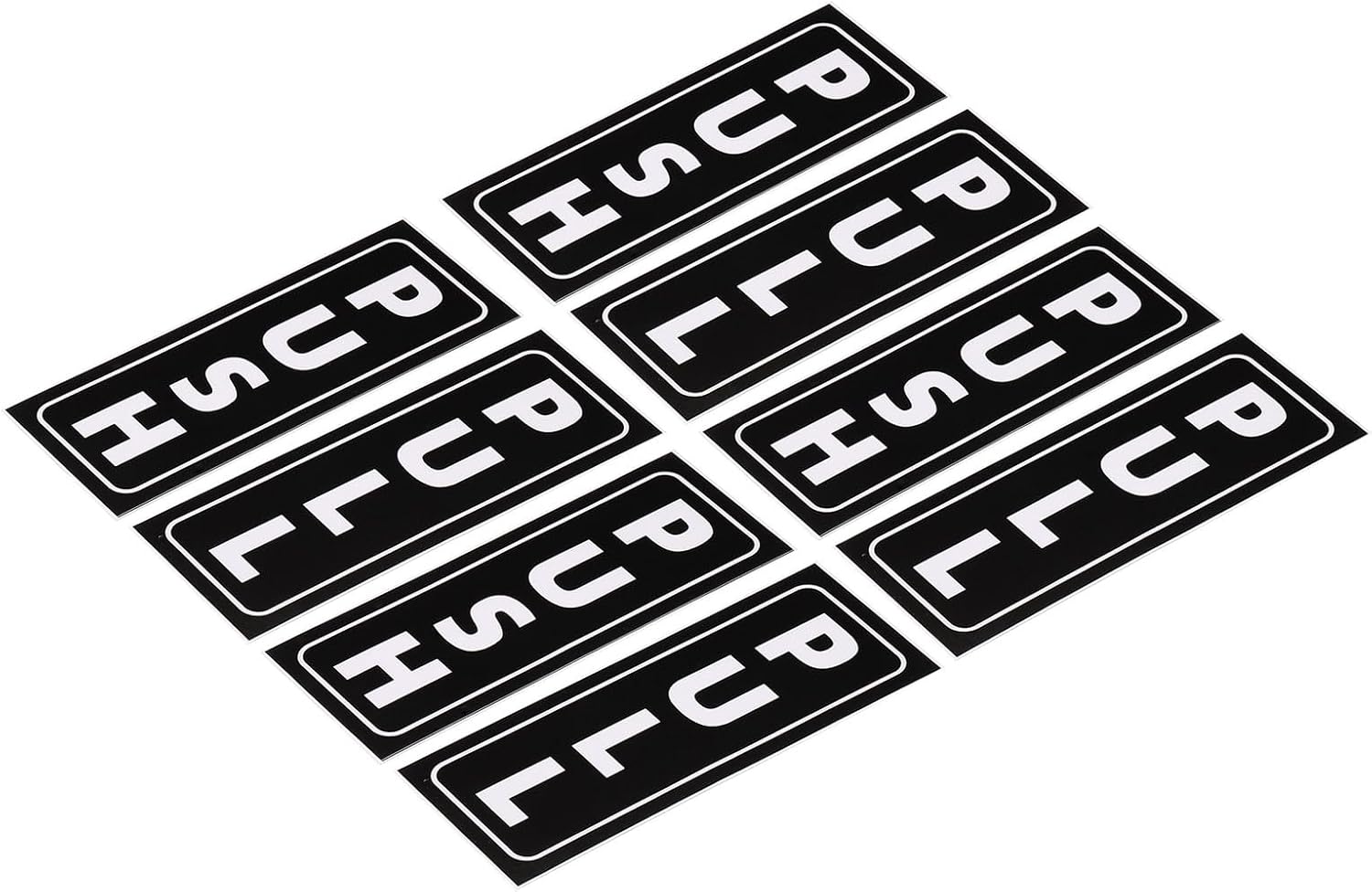 YOKIVE PVC Push Pull Door Sign, 5 Set 5" x 2" Door Sign Self Adhesive Fixed | Push Pull Sign Decals Labels Great for Home Office Shop (Black White)