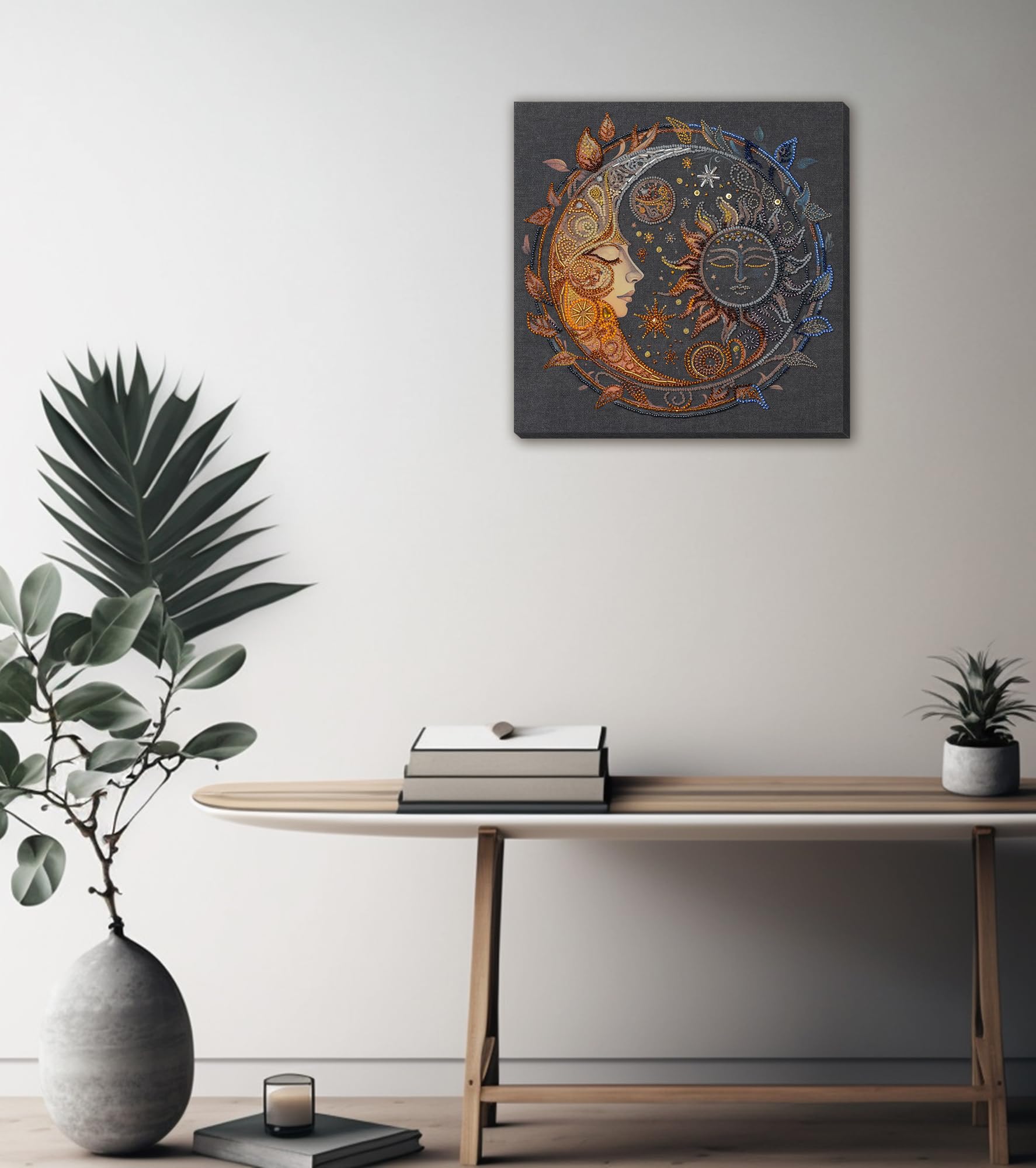 Abris Art Zestaw do haftu koralikowego DIY Rękodzieło HandMade Płótno ze Wzorem, Koraliki 5113 sztuk, Igły dla Początkujących Zestaw z Akcesoriami