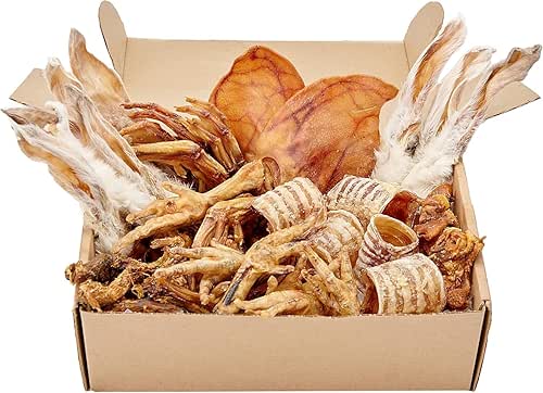 Natural Dog Treat Box, Rabbit, Chicken, Pork, Duck, 50 Pieces