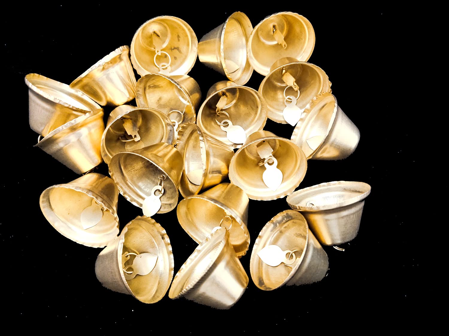 Golden Metal Bells Used for DIY Crafts and Festive Decoration (Golden 4Cm, Set of 50pc)