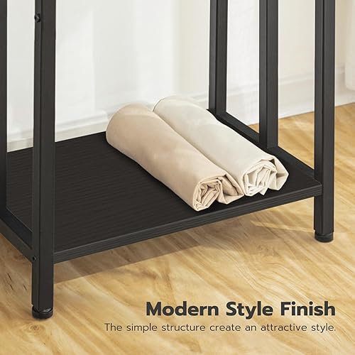 Miniatura 8 de HOOBRO Toallero independiente, soporte para escalera de manta de 3 niveles para baño, 16.9 pulgadas de largo x 11 pulgadas de ancho x 31.9 pulgadas