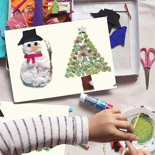 Miniatura 5 de Goefun - 100 hojas de cartulina color crema de 8.5 x 11 pulgadas, papel de impresora de papel marfil de 65 libras para hacer tarjetas, impresión de