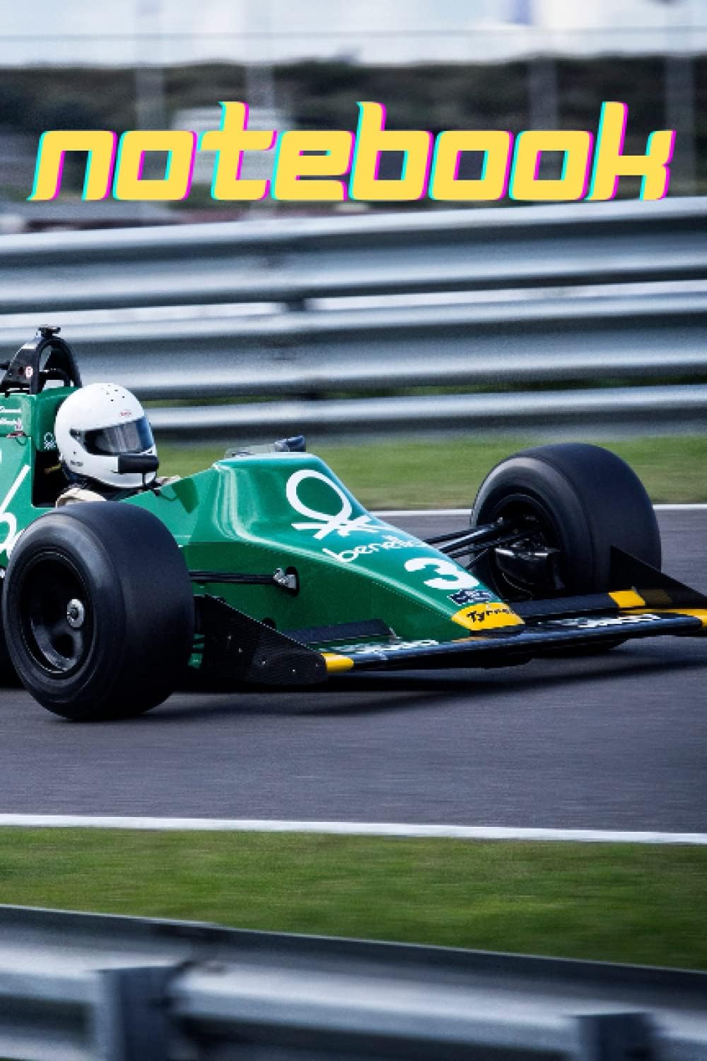 Notebook: F1 Racing Themed Blank Lined Notebook