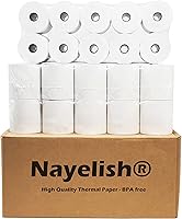 Vista 1 de (50) Papel térmico de 2 1/4 pulgadas x 165 pies para rollos de papel de caja registradora Sharp XEA507 XEA407 XEA207 ERA247 347 Sharp XE-A207