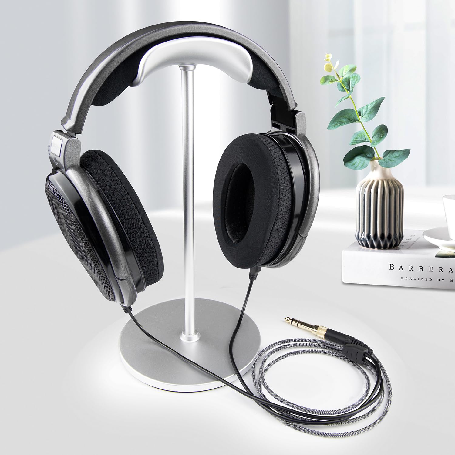 SOULWIT Headphone Replacement Cable for Sennheiser HD660S/HD660S2/HD650/HD600/HD580/HD58X/HD565/HD545/HD535/HD525/HD265, Extension Cord(6N OCC Copper) with 3.5mm Plug, 6.35mm Adapter-Braided(1.2m/4ft) - Image 3