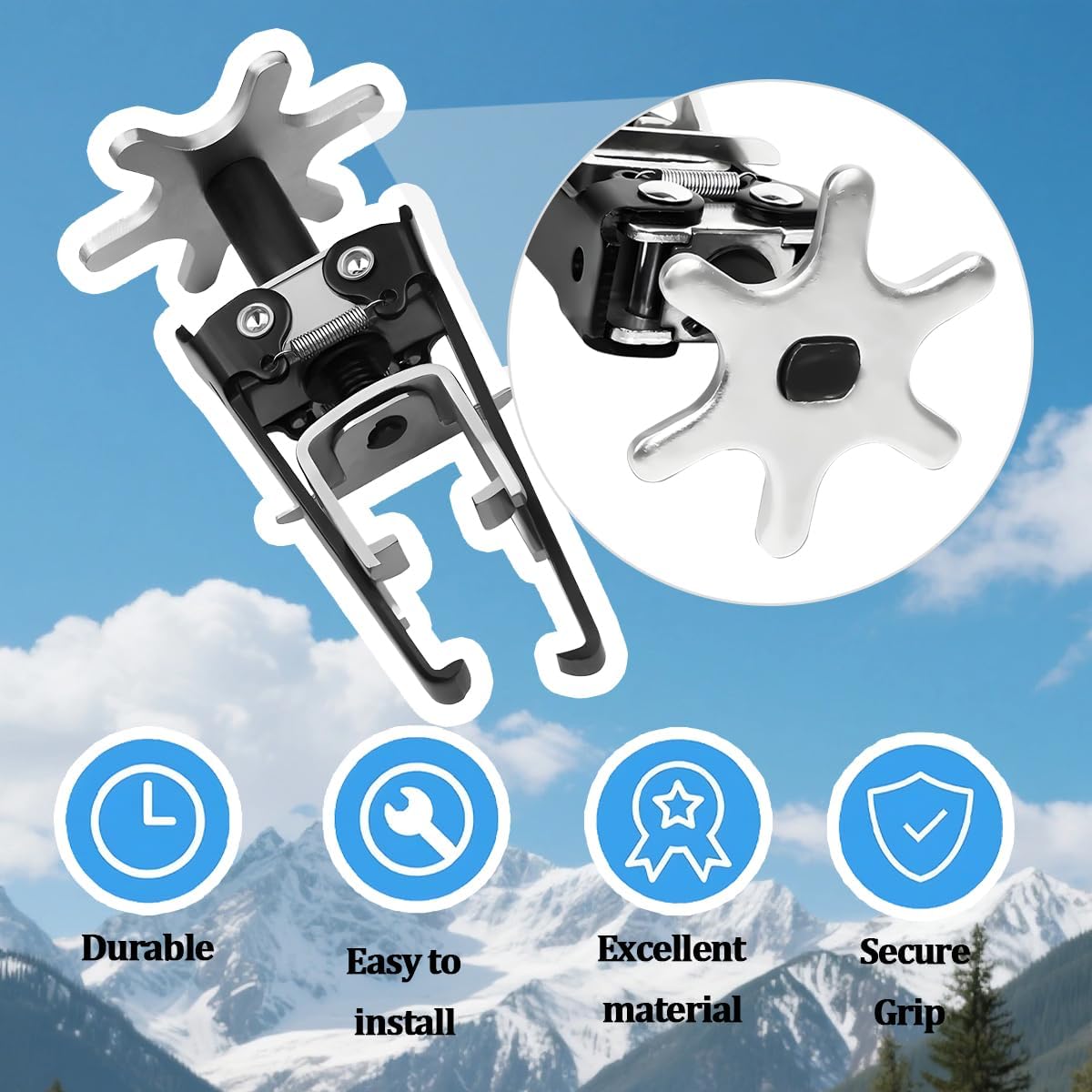 Car Overhead Valve Spring Compressor Tools, Adjustable Automotive Valve Removal Installer, Vehicle Engine Compressor Repair Tool for Quick Removal of Springs, Universal Fit