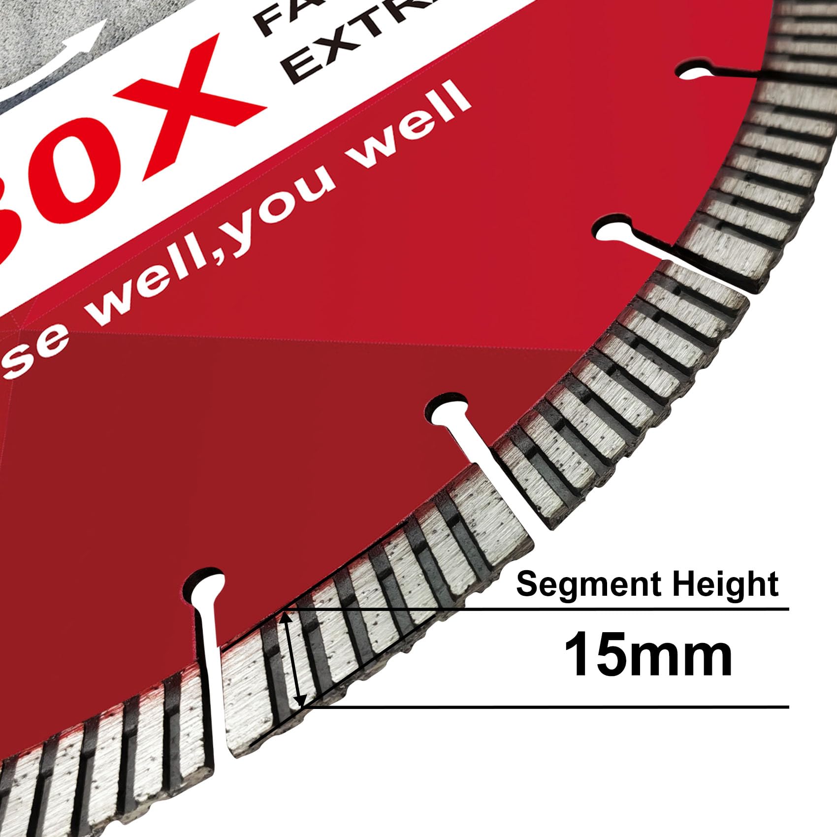 GVHAKG 350mm Diamond Concrete/Asphalt Cutting Disc - Image 3