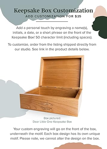 Miniatura 9 de Garden Of Flowers Alfred Lord Tennyson Quote Wood Keepsake Box [Personalized Custom Gifts, Anniversary, Wedding, Baby, Memory]