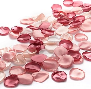 Gazeer 600PCS Rose Petals Silk Artificial Flowers Petals Flower Girl Scatter Petals for Wedding Table Centerpieces Party D...