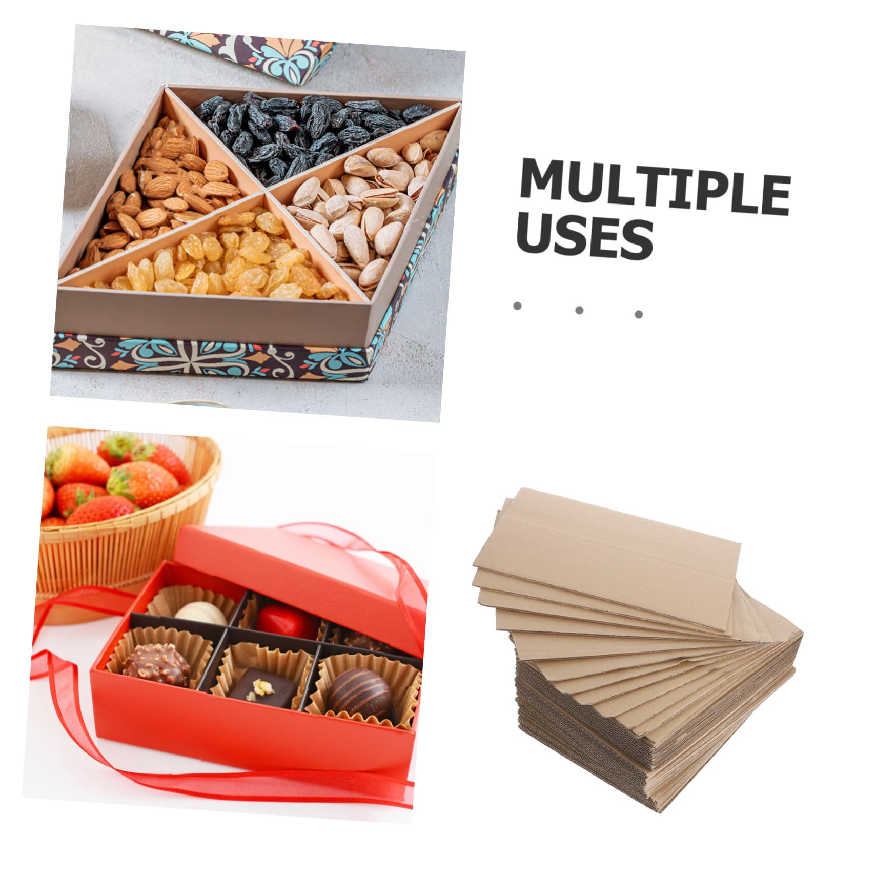 UKCOCO Protection Renforcée pour Boîtes D'emballage Lot de 50 Pièces pour Déménagement 50 Feuilles de Calage en Carton Ondulé et Organisation Facile et Colis