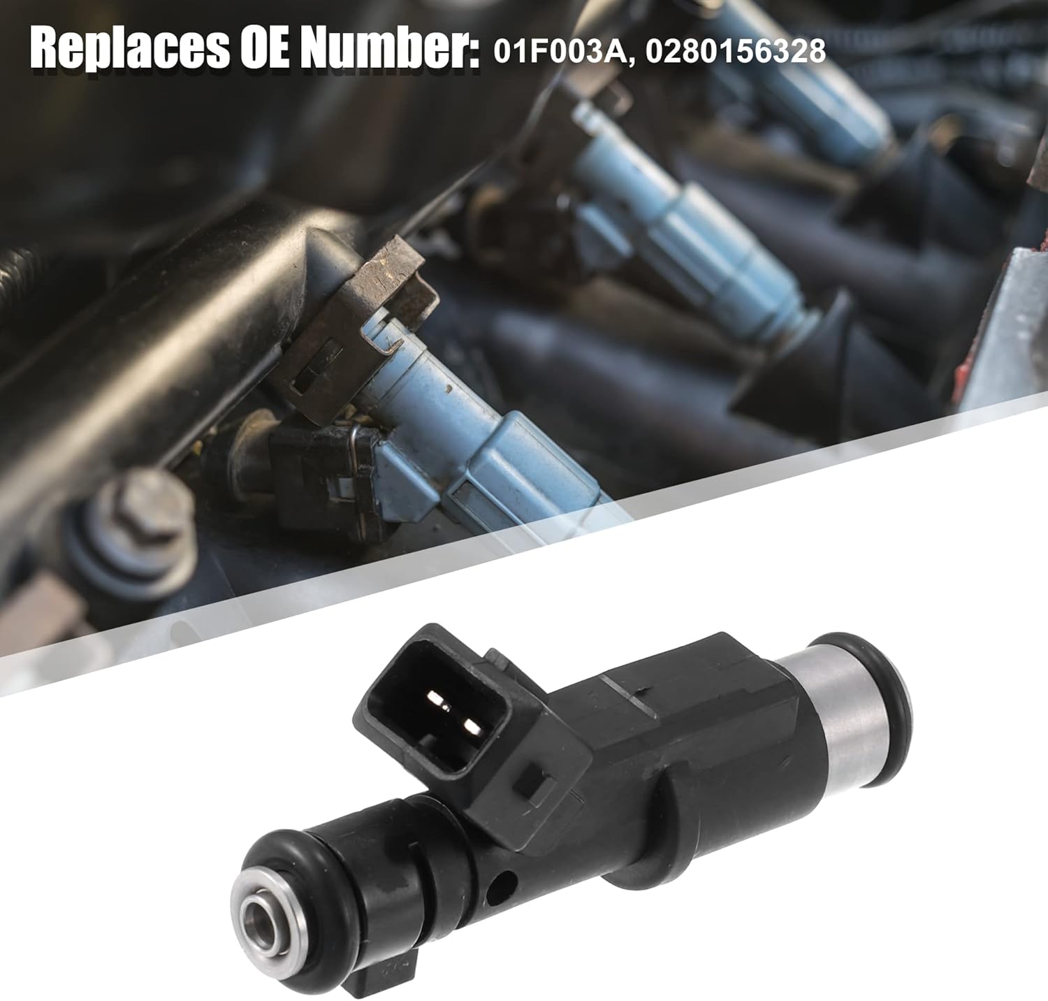 X AUTOHAUX 4pcs 01F003A 9632126780 1984E2 Fuel Injector for CITROEN C4 C5 C8 Synergie Dispatch 2.0L for PEUGEOT 206 307 406 607 806 807 2.0L