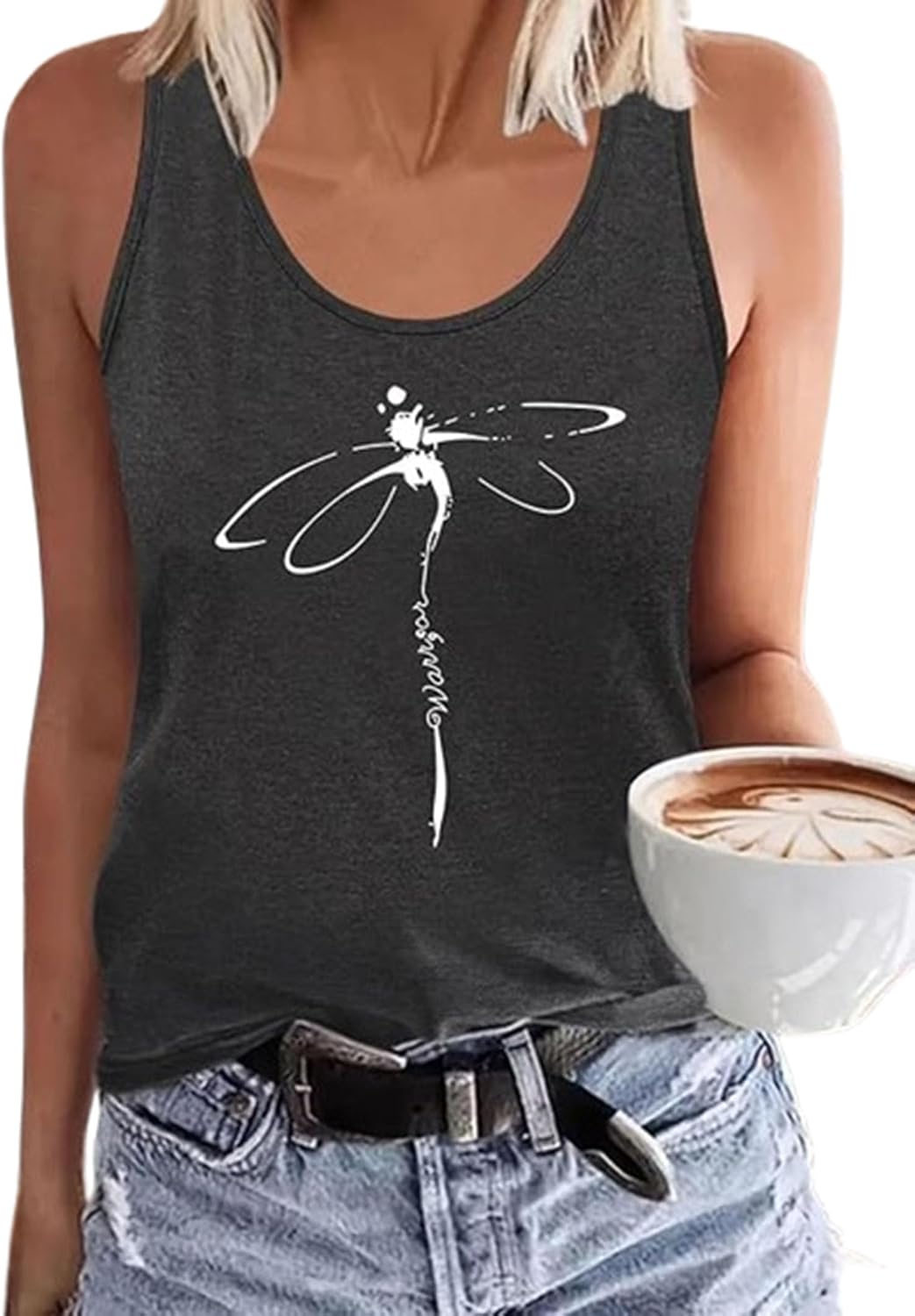 Dibs On The Captain Anchor Tank Shirt Women O Neck Loose Boat Anchor Graphic Tank Tee Beach Sleeveless Racerback Vest