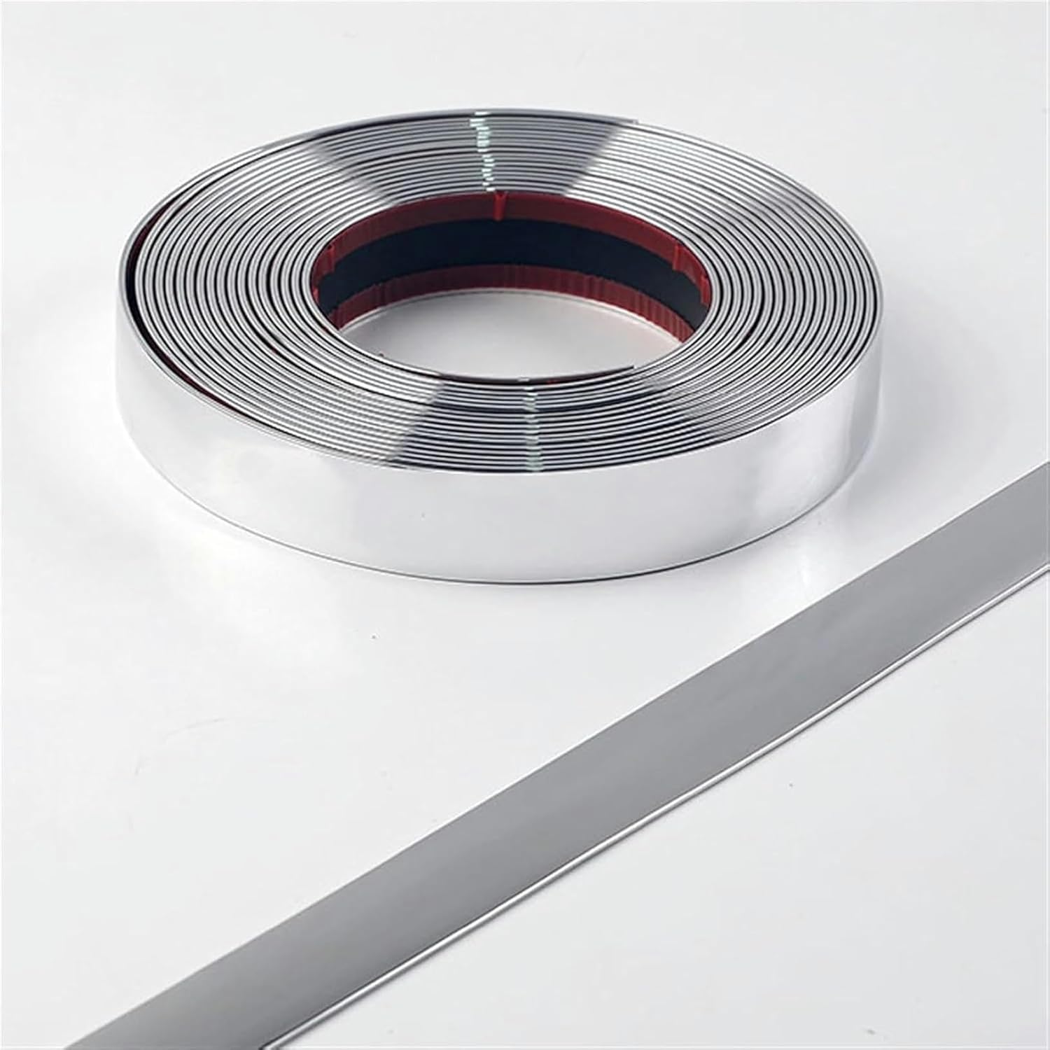 32.8 ft Self-Adhesive Waistline Wall Edging Strip, Flexible Molding Wall Trim, PVC Caulking Strip Decorative Trim Peel off and Stick Gap Sealing Tape, Edge Finish Trim DIY Border as Mirror Frame(Blac