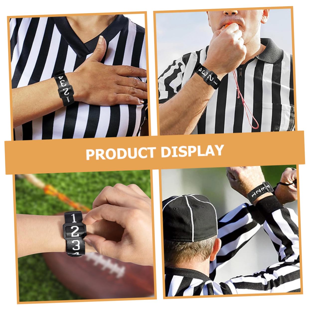 SUPVOX Árbitro De Fútbol Indicador De Número De Jugador De Fútbol Silbato Electronico Silbato Salvavidas Accesorios para Árbitros Equipo De Futbol El Plastico Black