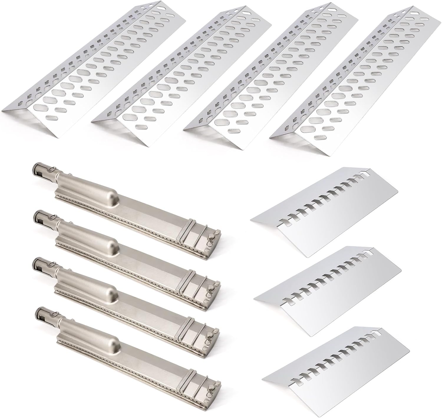 Adviace Grill Replacement Parts for Bull 47629 47628 26039 26038 87048 87049 BBQ Grill, 16521 16631 Flame Tamer 16670 16520 Heat Shield & 44305 35717 16516 26102 26104 Grill Burner for Bull Grill