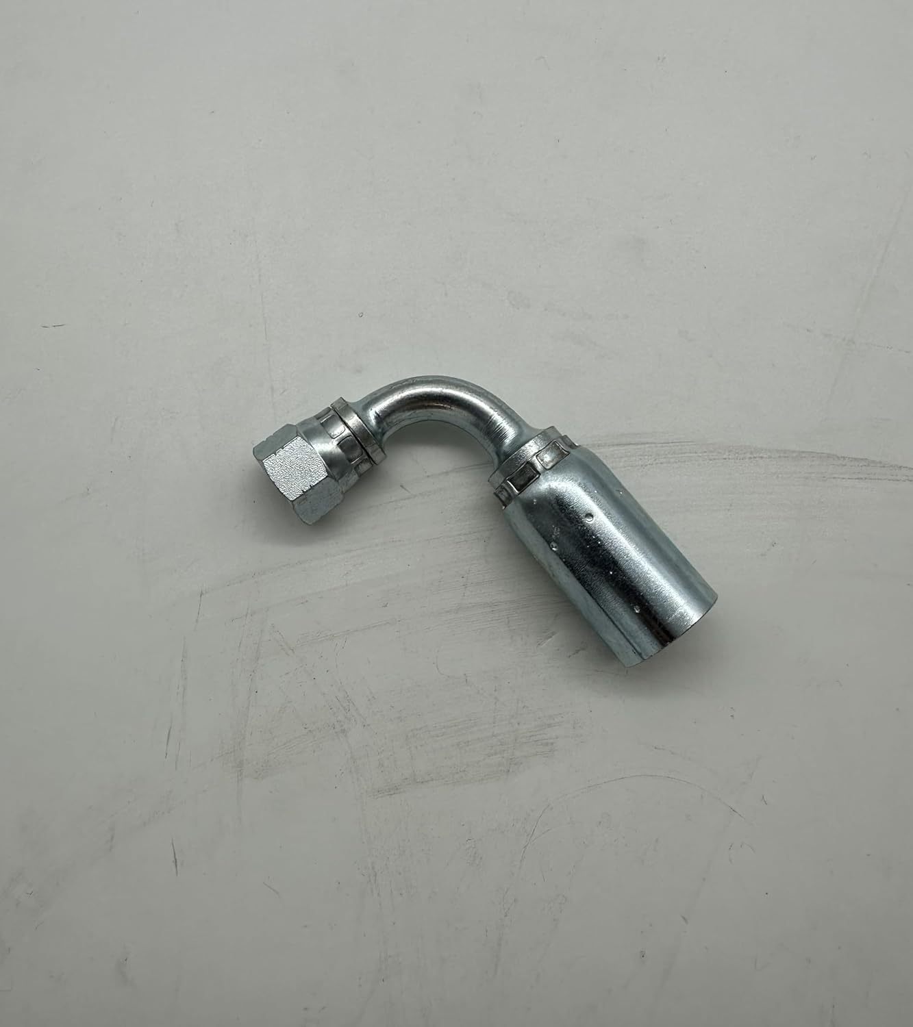 FJX90-06-06-U, Hydraulic Crimp Fitting, U-Series, 3/8" JIC Female Swivel, 90° Elbow (5)