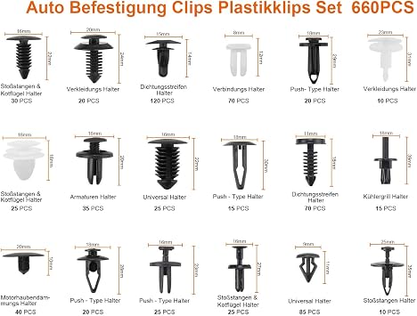 Car mounting clips.