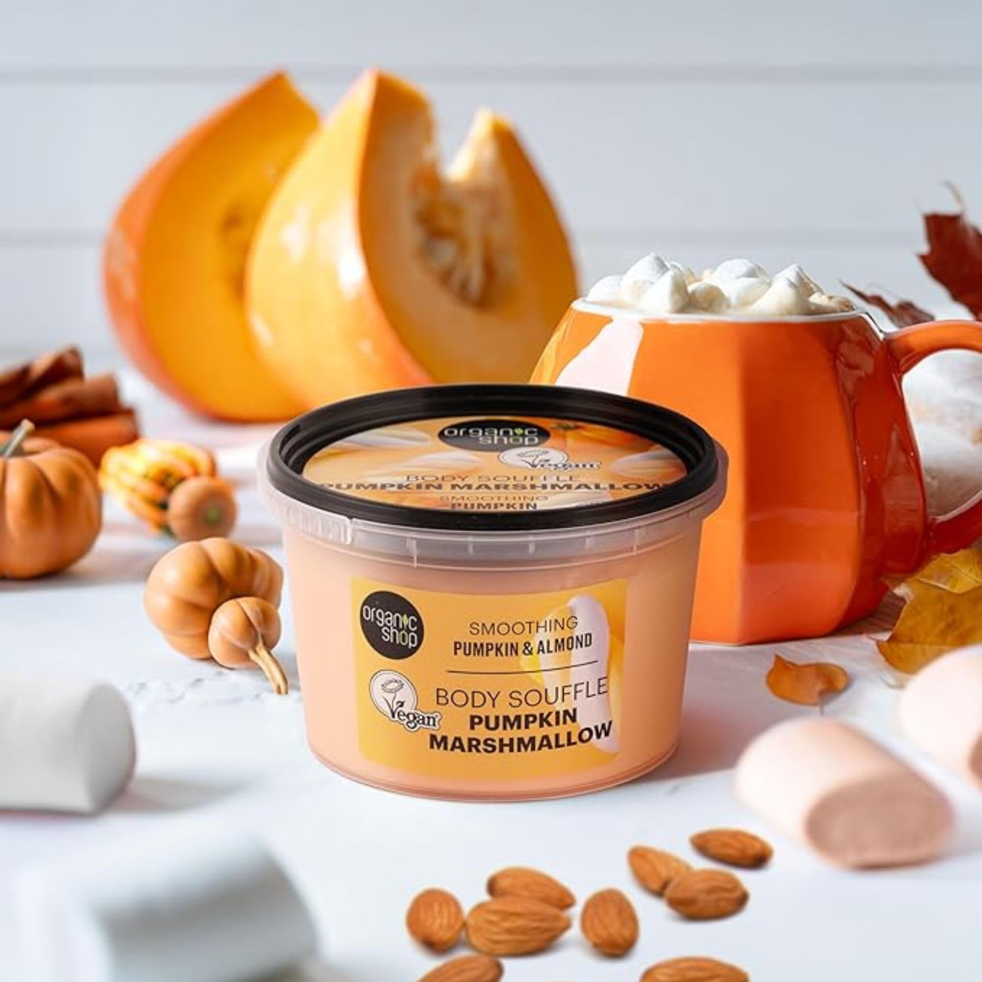 Organic Shop Body Souffle Pumpkin Marshmallow Smoothing Pumpkin & Amande 250 ml