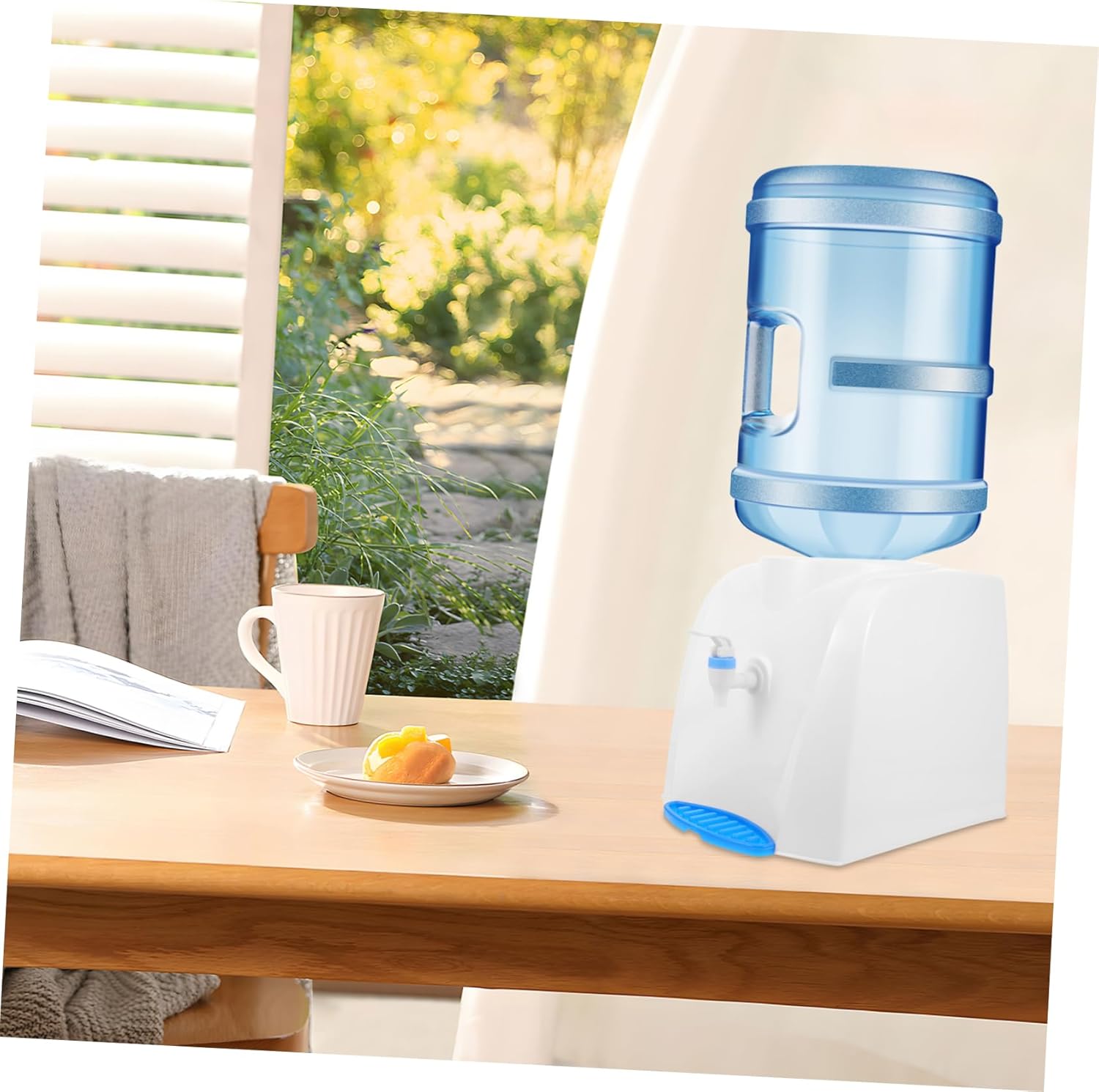 VOSAREA 1pc Portable Cold Water Dispenser for Desk Compact Mini Water Dispenser Sturdy Design for Bottled for Home Office Outdoor Use