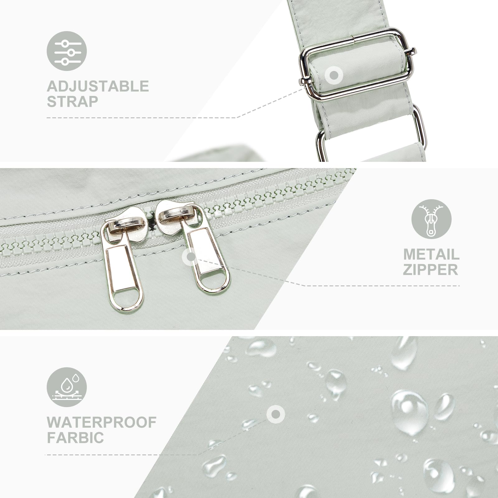 Bolsa de gimnasio pequeña, bolsa de mano, bolsa de lona ligera para entrenamiento, viajes, fin de semana de hombro durante la noche para mujeres, Gris Verde
