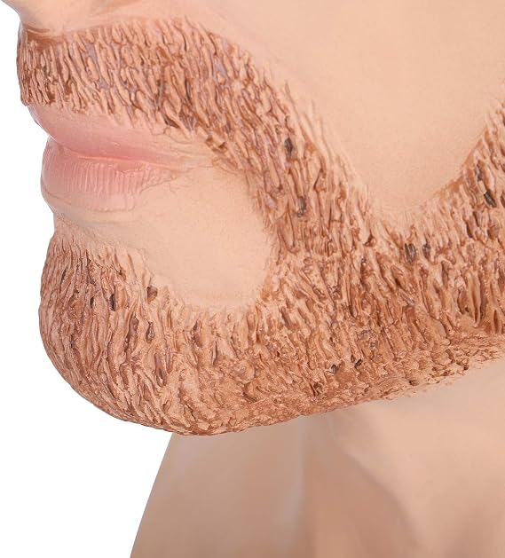 Silicone Head Mask Realistic Old Man Face Mask Cosplay Halloween, Mascara Realiste Terror Old Lady Costume For Women Adult Face Full Realistic