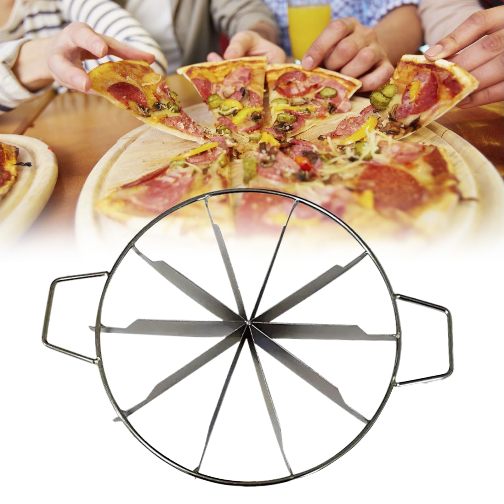 Kuchenteiler |Tortenteiler 10 Stücke | Tortenteiler zum Schneiden | Gleichen Tortenstücken Küche Kuchen Gadget | Lebensmittelqualität, runder Brot, Kuchen, gleichmäßige Portion