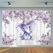 purple elephant baby shower ideas