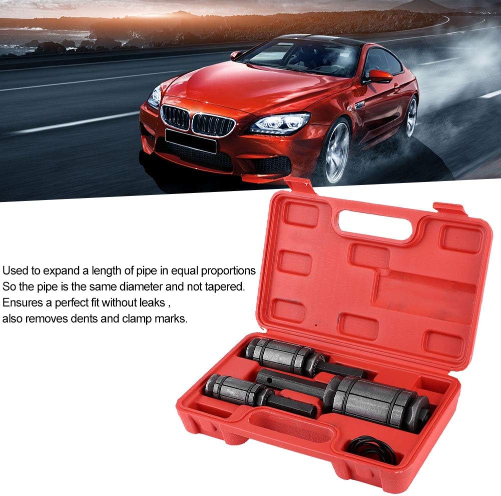 Senyar Exhaust Pipe Expander Tool Set, Tail Expander Kit 1‑1/18in to 3‑1/2in Steel Muffler Spreader with Storage Case : Automotive