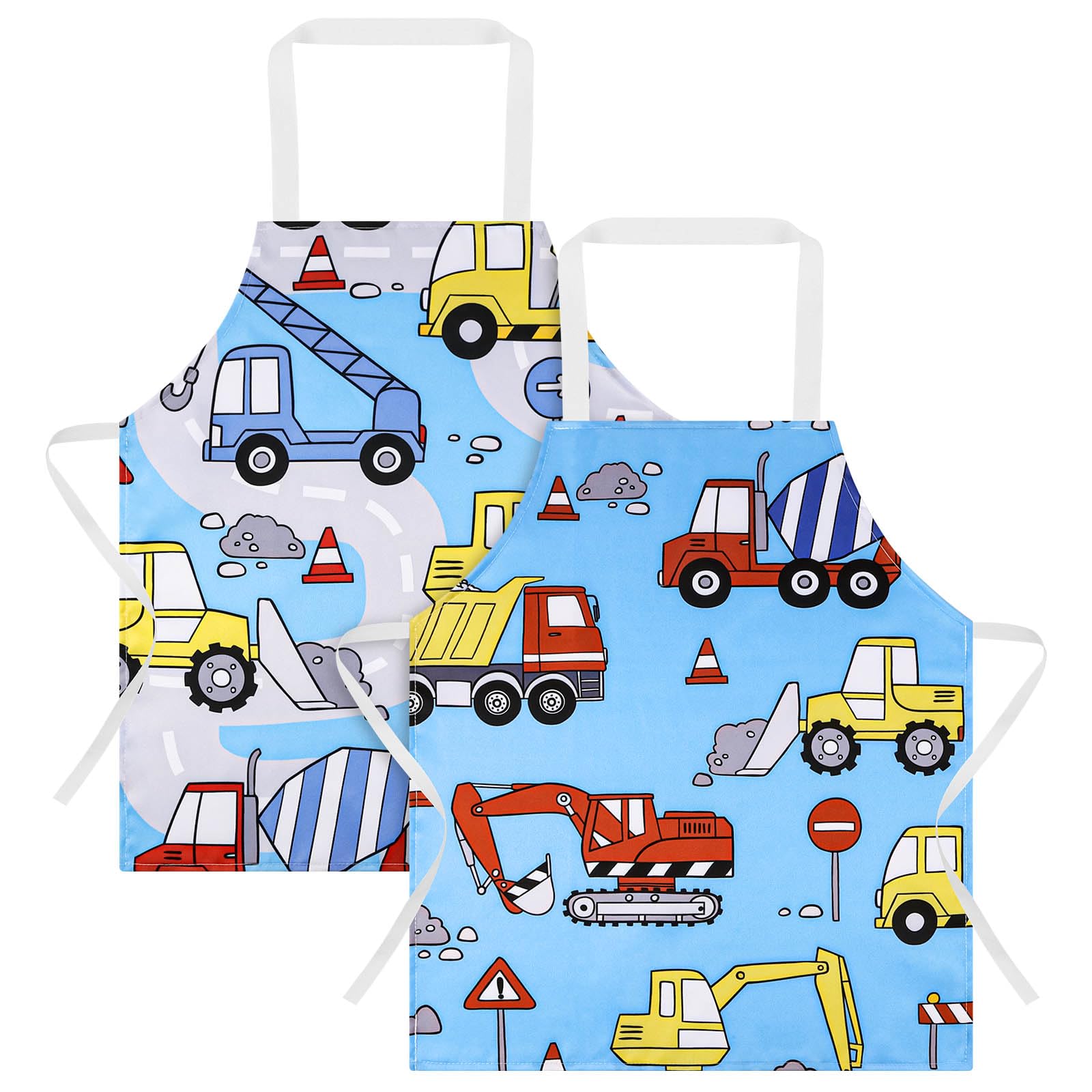 ABOHU Delantal Cocina Niños, 2 piezas Delantales Cocina Niños, Delantal Infantil Impermeable, Delantales para Niños Antiincrustante Regalos personalizados para Niño Niña