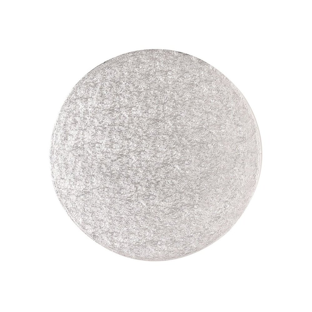 Culpitt 18'' (457mm) Cake Board Round Silver Fern - single