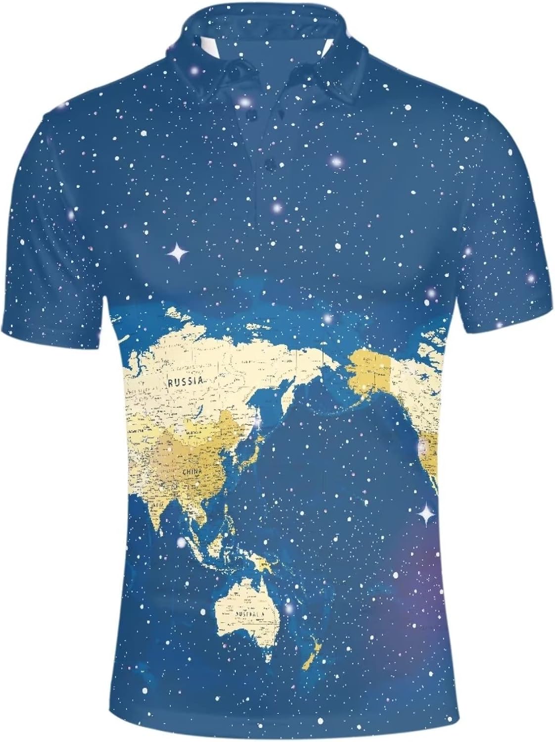 HUGS IDEA Retro Men's Casual Shirt Skull Short Sleevee T-Shirts