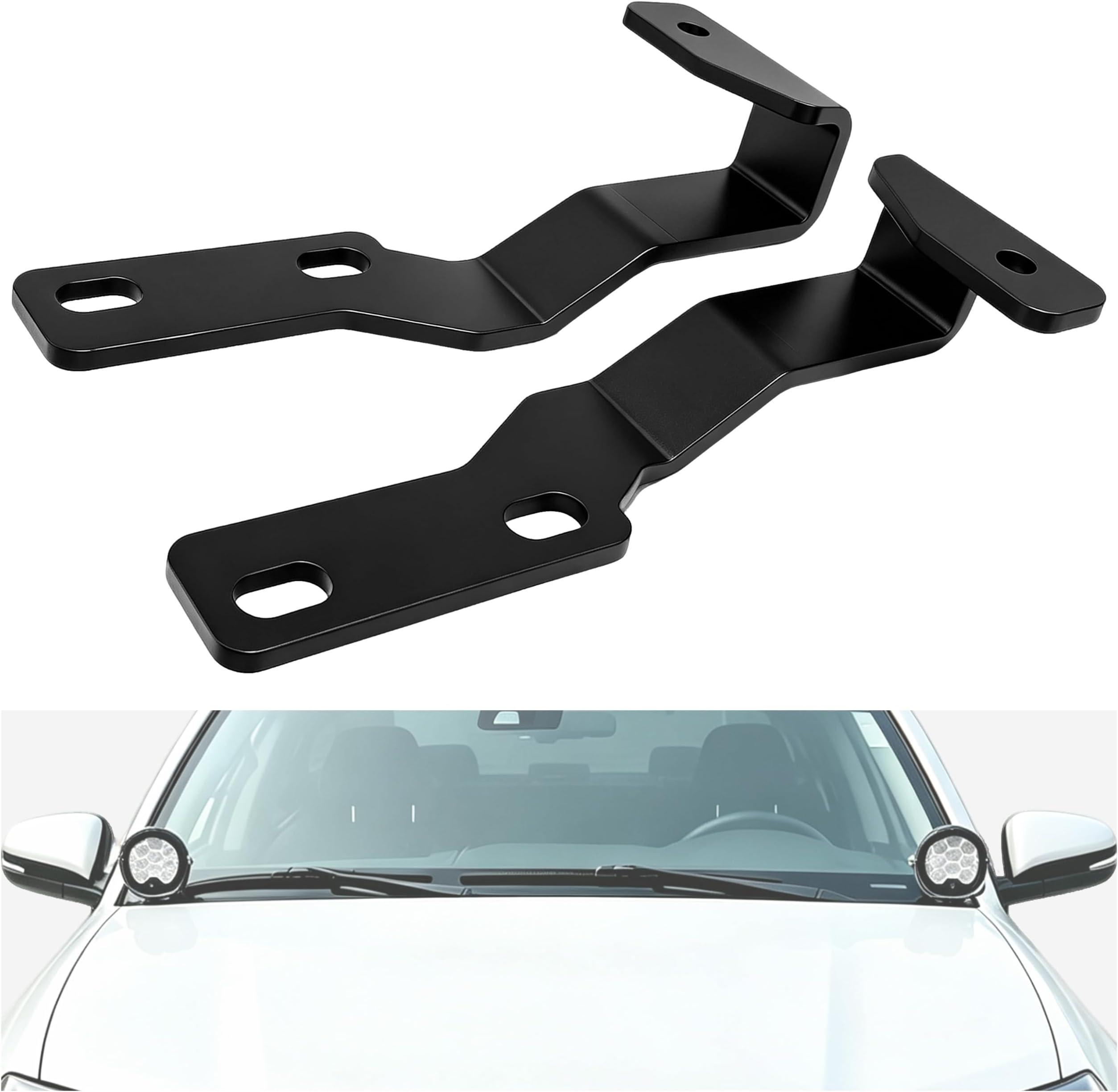 Ditch Light Mount Brackets Compatible with 2nd Gen Toyota Tacoma 2005-2015
