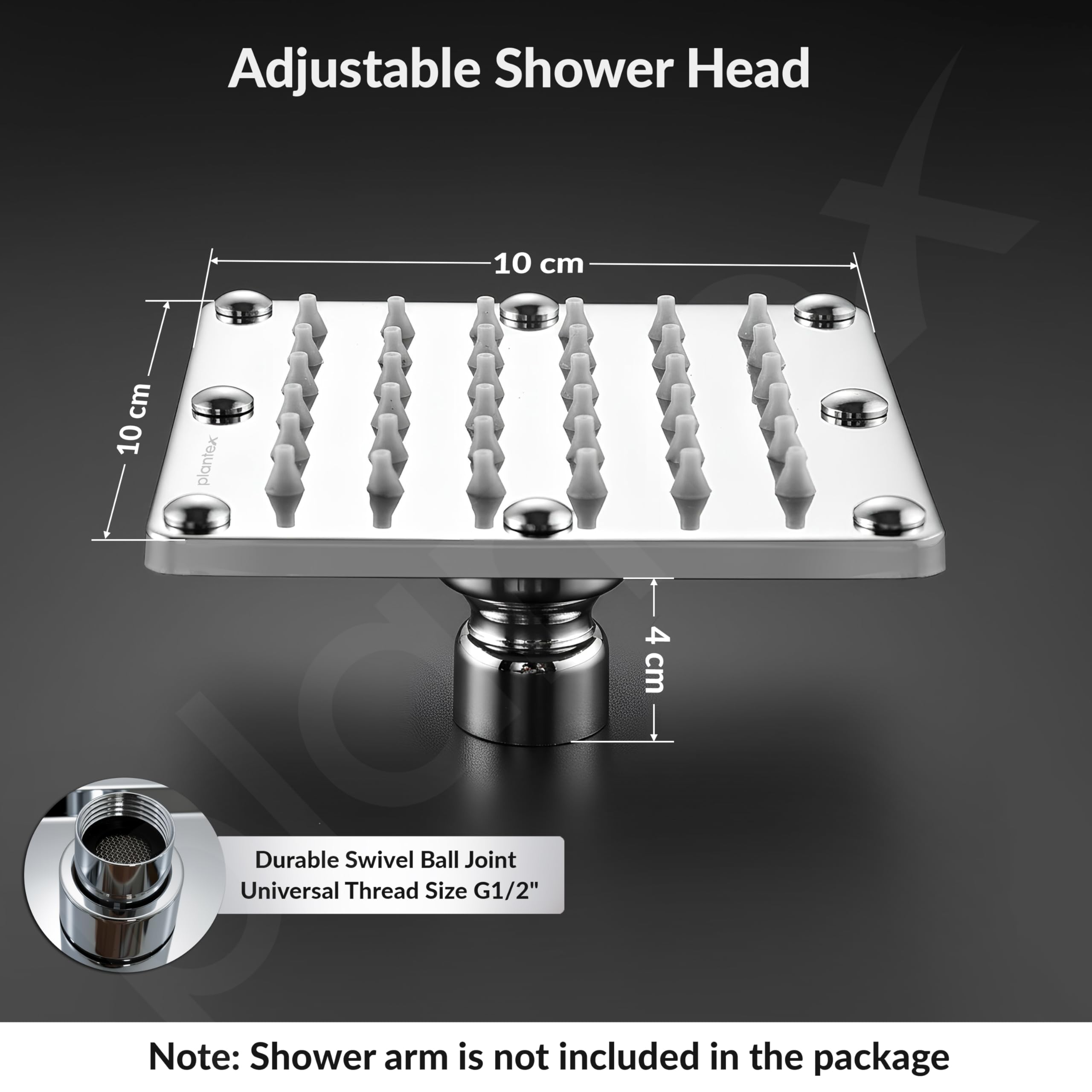 Plantex Stainless Steel Shower Head - Rainfall Luxury -4 Plantex Stainless Steel Shower Head - Rainfall Luxury -4
