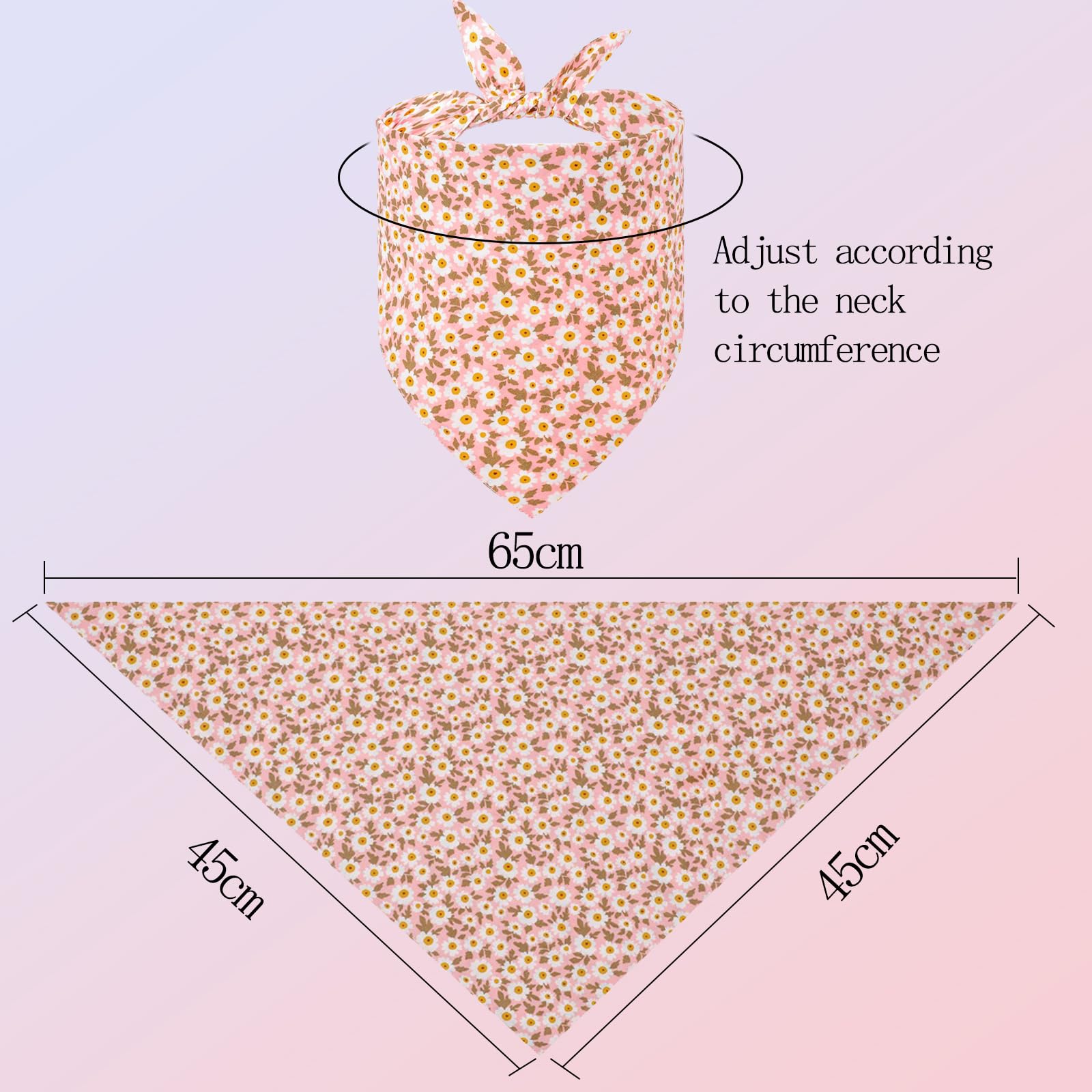 Werownsgso Dog Bandana, Pet's Triangle Scarf - Image 2