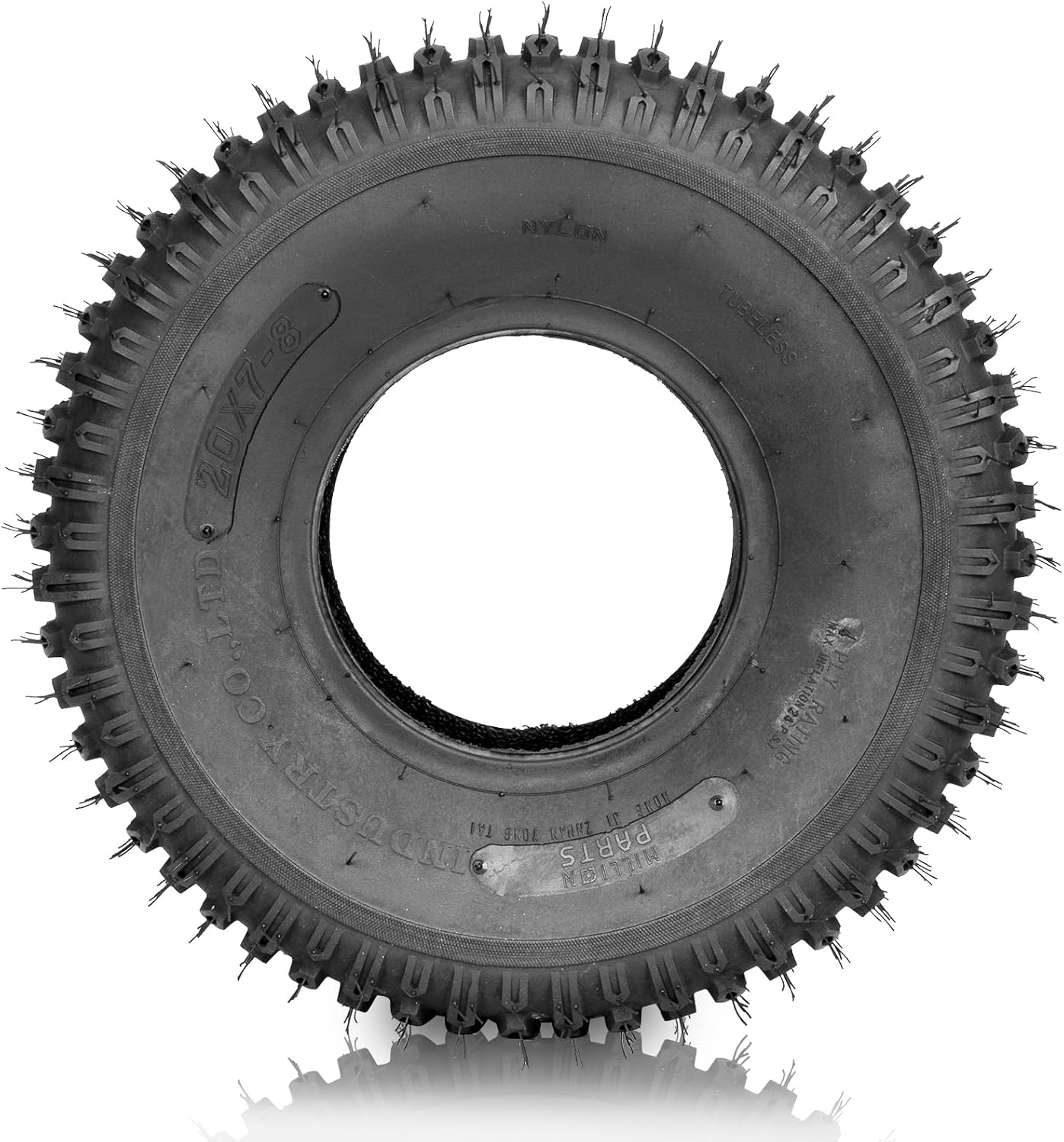 MOTORHOT 20/7-8 ATV Tires. All-Terrain Tubeless Set
