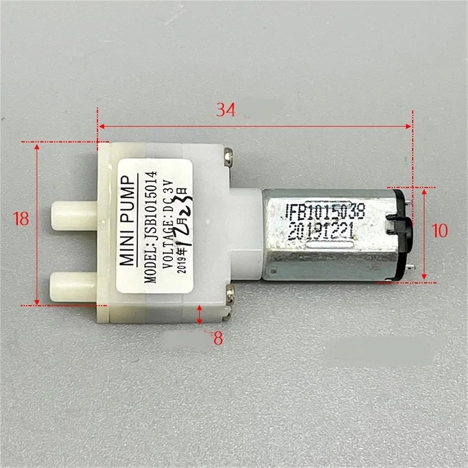 10pcs JSB1015 Micro Land Self Absorbing Pump 3 volts 60 ml/minute